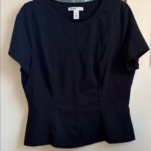 White House Black Market Black Short Sleeve Top